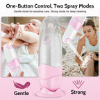 Xquyk Portable Bidet for Travel Mini Handheld Bottle-Ready Jet Sprayer, Type-C Rechargeable with Gentle & High-Pressure Modes, O