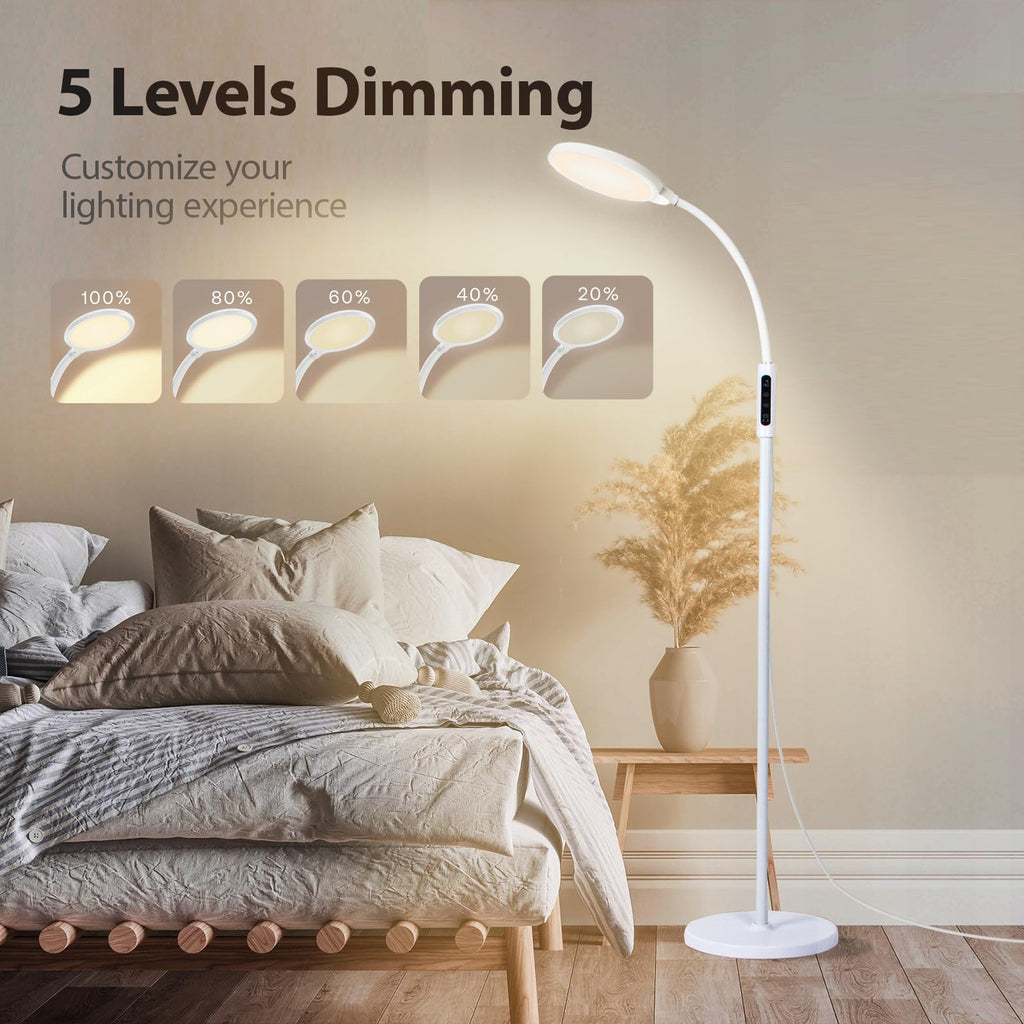 Joyousstar Light Therapy Floor Lamp 10000 Lux Sun Light Full Spectrum Therapy Lamp with 10 Adjustable Brightness Levels 6 Scene