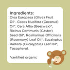 oogiebear Baby Breathing Rub, Made with Naturally Soothing Eucalyptus & Rosemary, USDA Organic Safe for Babies 3 Months & Older,