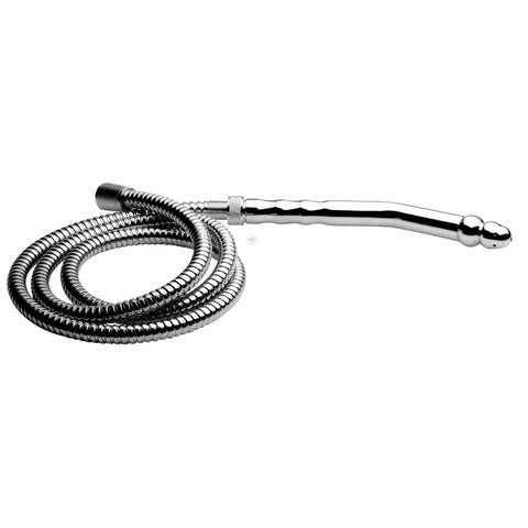 Cleanstream Angled Enema Nozzle, Silicone Shower Cleansing System, Detachable Tip, Silver, 1 Count