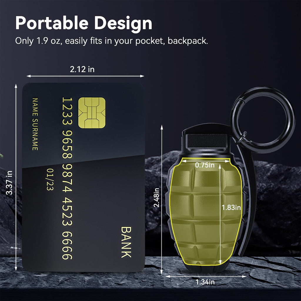 Aufew Keychain Pill Container Waterproof Portable Small Pill Case Durable Aluminum Travel Pill Box with Carabiner for Medication
