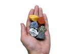 Crystals for New Beginnings Manifestation, Set of 6 Rainbow Moonstone, Iolite, Red Jasper, Hematite, Yellow Jasper and Pyrite He