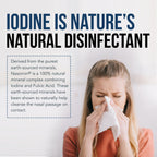 Nasomin Nasal Iodine - Nasal Antiseptic Spray - Neutralize Your Nose of Germs - Iodine + Fulvic Acid Blend -150+ Uses Per Bottle