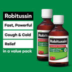 Robitussin Adult Maximum Strength Cough Plus Chest Congestion DM Max, Cough Suppressant and Expectorant, Raspberry Flavor, 8 Fl