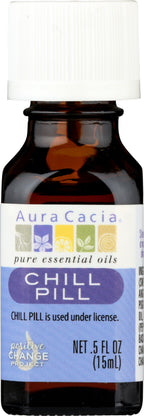 Aura Cacia Essential Solutions Oil, Chill Pill 0.5 Oz (Pack of 1)