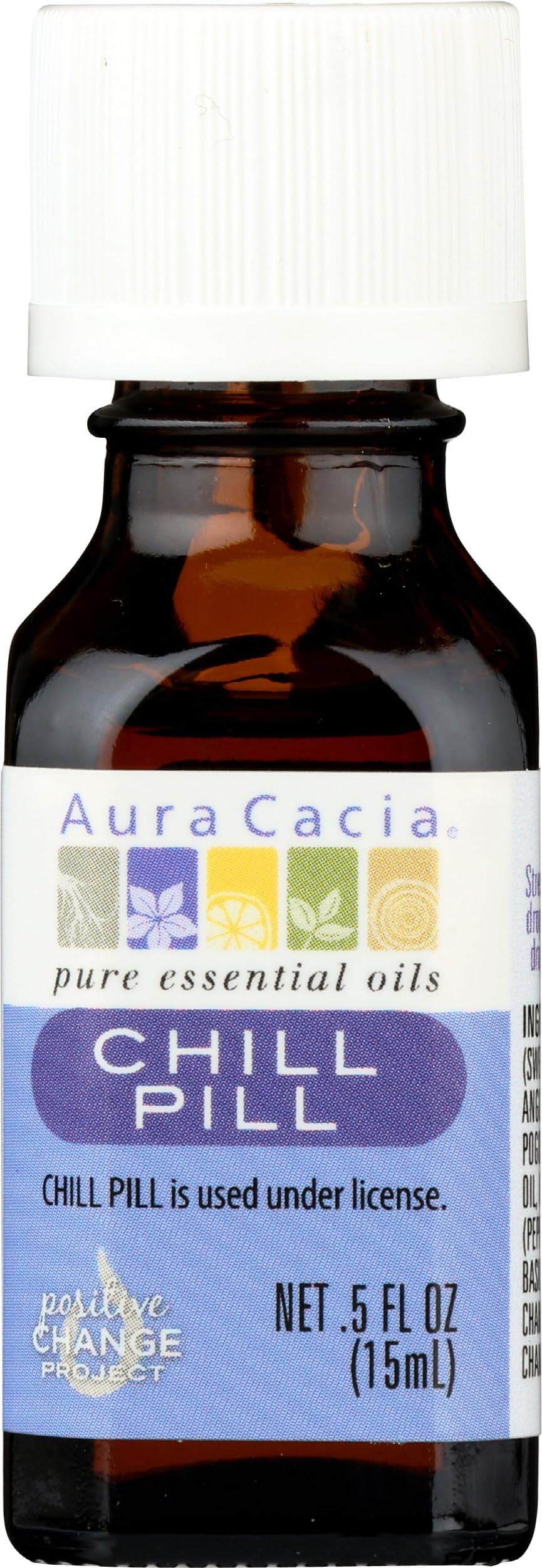 Aura Cacia Essential Solutions Oil, Chill Pill 0.5 Oz (Pack of 1)