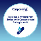 Compound W Maximum Strength One Step Invisible Wart Remover Strips, 14 CT, 2 Pack