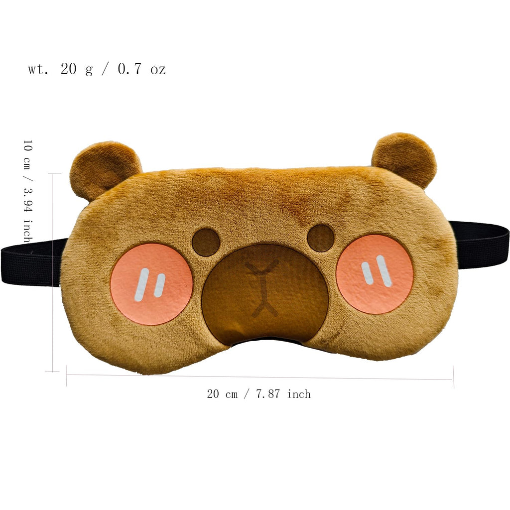 HXINFU Funny Animal Eye Masks Groundhog Sleep Mask for Women Sleeping Costume Gitfs Men