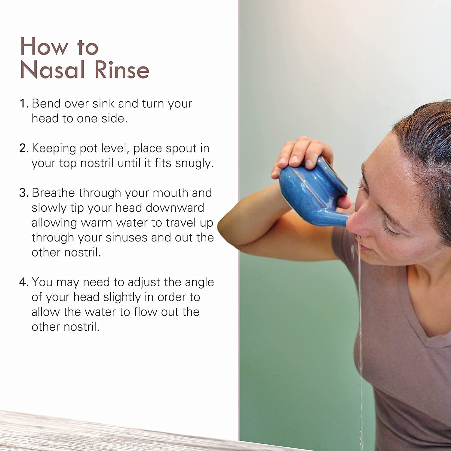 Baraka Infused Sea Salt - Neti Pot Salt for Sinus Rinse & Nose Cleaner, Essential Oil Infused Neti Salt, Nasal Salt w/Virginia C