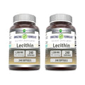 Amazing Formulas Lecithin 1200 mg Softgels Supplement | High Potency | Non-GMO | Gluten Free (2 Pack, 240 Count)