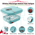 AISZG Christmas Gifts for Women - Foot Massager with Heat & 8 Massage Rollers, Collapsible Foot Spa Bath