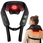 KNQZE Neck and Shoulder Massager, Cordless Back and Neck Massager, Upgraded Graphene Heating, FSA HSA Eligible, 4D Shiatsu Deep 