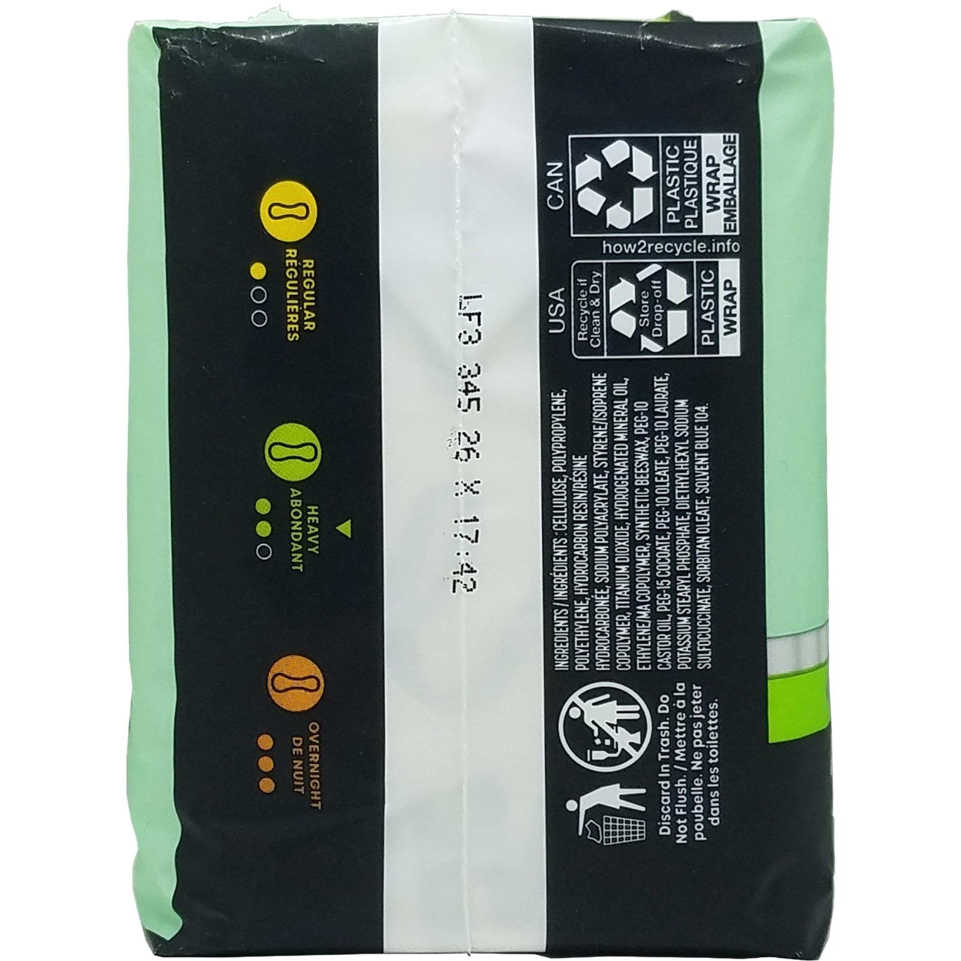 Kotex Ultra Thin Maxi Pads Long for Medium Protection - 20 Pads / Pk, 12 Pack