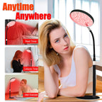 Arikashin Red Light Therapy Lamp for Face- Facial and Body Treatment with Adjustable Height Stand, 120 LEDs, 660nm, 850nm, 940nm