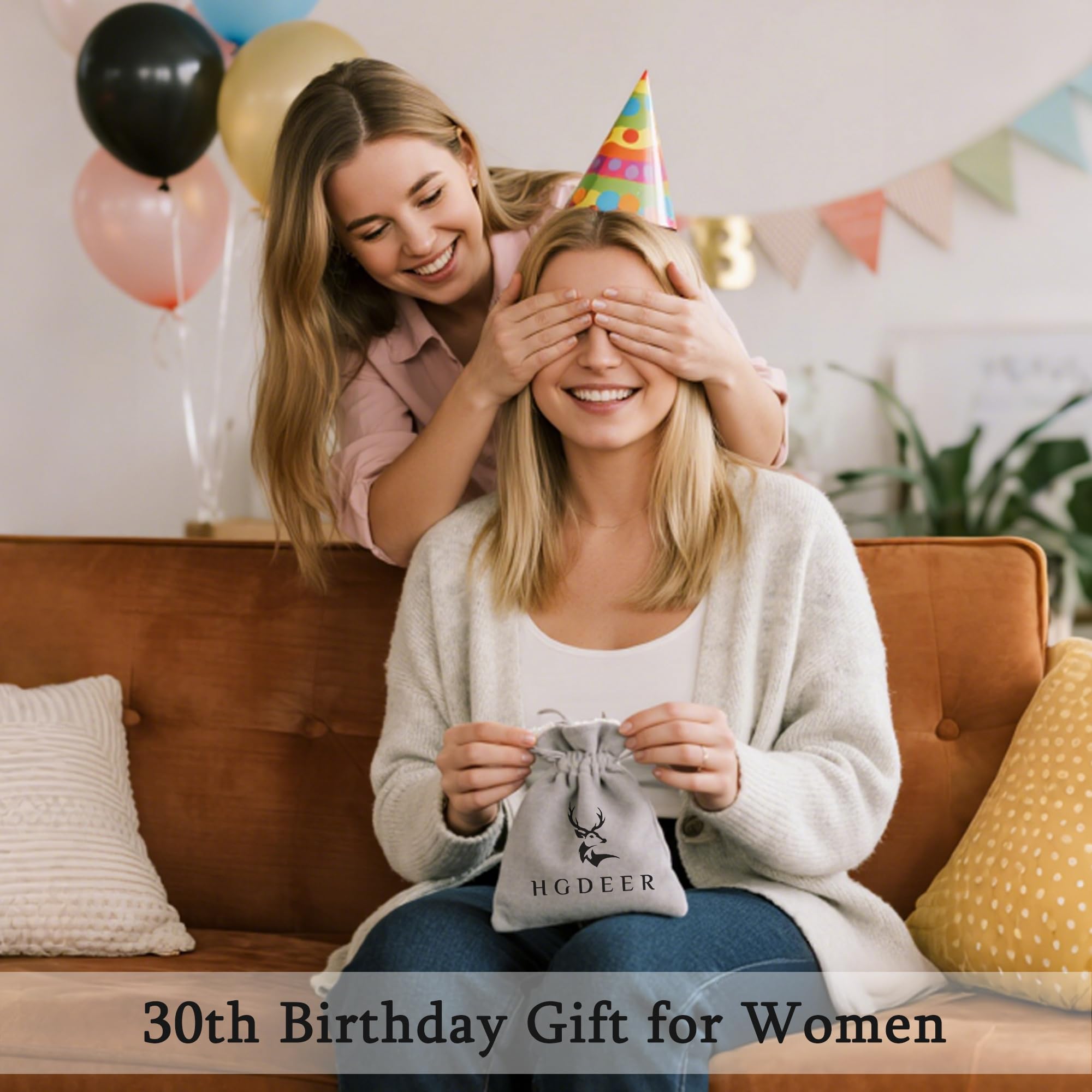 HGDEER 30th 30 Birthday Decorations Decor Card Favors Gifts for Her Women, Gifts for 30 Year Old Girl Birthday Gifts Bracelet Je