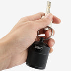 MEECN Keychain Pill Holder, Box, Aluminum, Waterproof Container, Pill Organizer for Outdoor Travel Camping, Size: 1.6 x 1.6 x 2