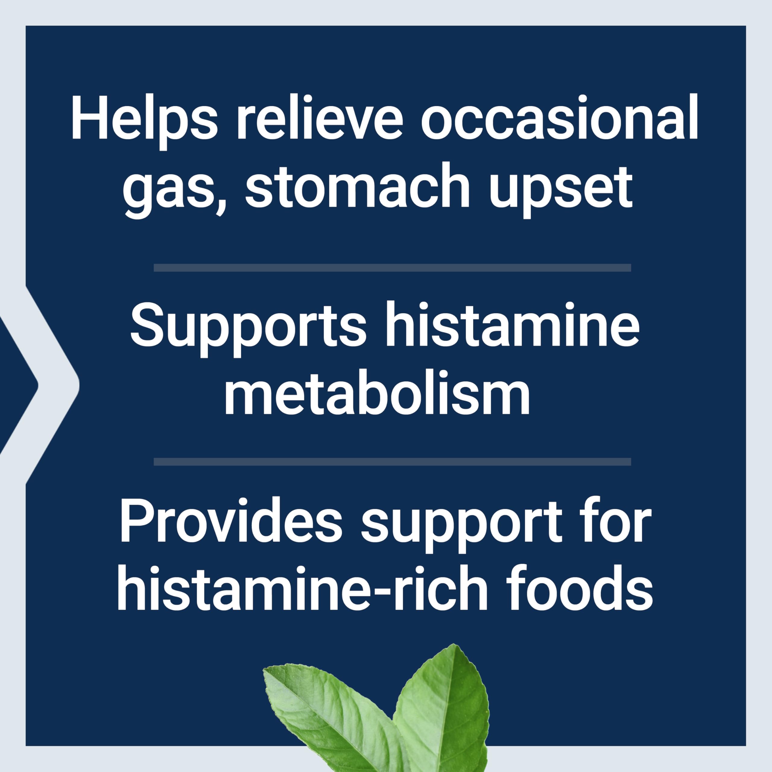 Life Extension Food Sensitivity Relief with Diamine Oxidase (DAO), Occasional Gas, Digestive Comfort, histamine Sensitivity, DAO