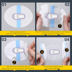 100 Pieces Shower Waterproof Patch Transparent Waterproof Adhesive Patch Compatible with G6 Overpatch Transparent Stickers Long