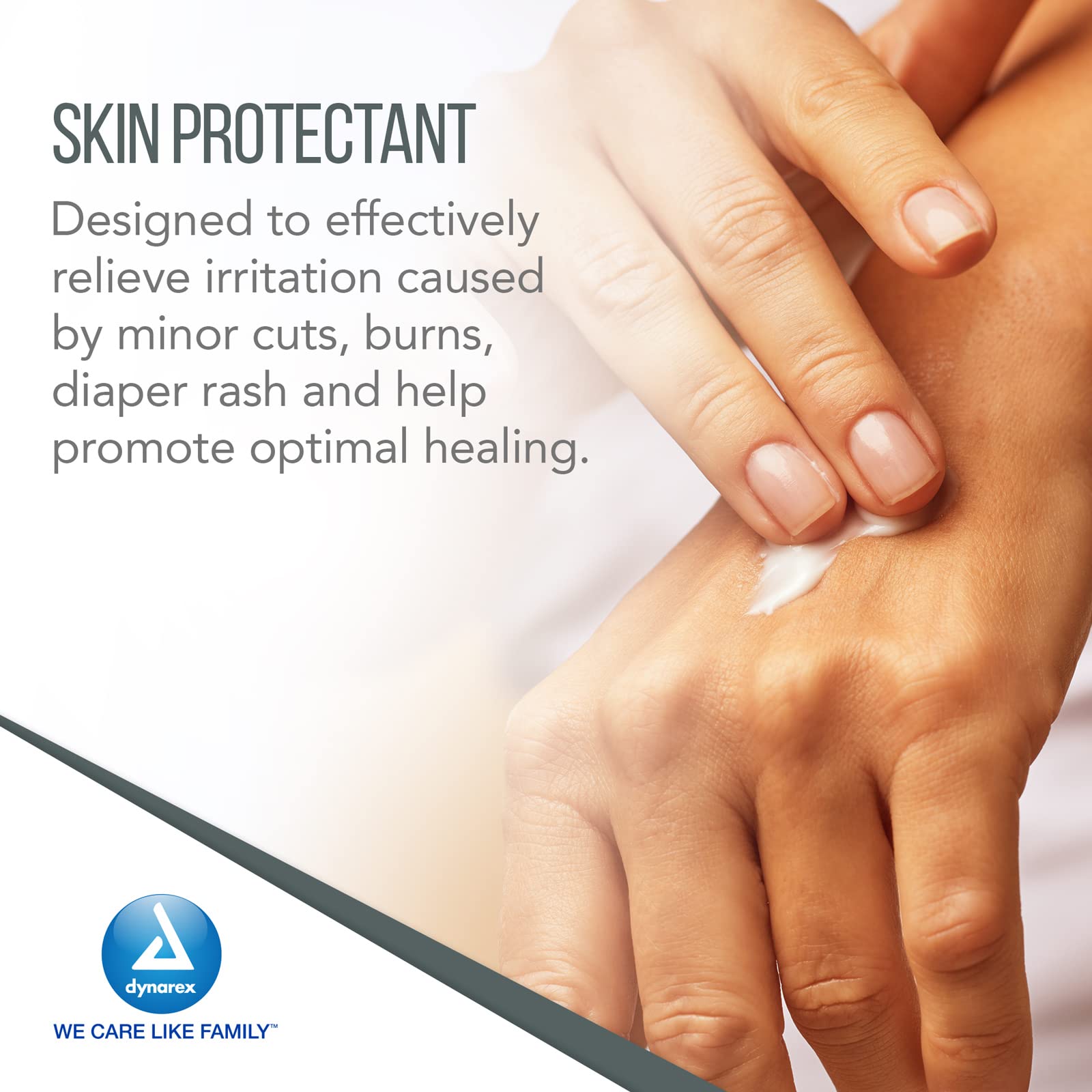 Dynarex Vitamins A&D Ointment Without Lanolin - Vitamin A and D Ointment Protectant for Minor Cuts, Burns, Diaper Rash & Dry Ski