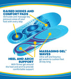 Dr. Scholls STIMULATING STEP Insoles Massaging Gel Plus Stimulating Nodes for Extra Massaging Action on Key Pressure Areas, for