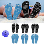 Beach Foot Pads Barefoot Adhesive Invisible Shoes Stick on Foot Pad Stickers Stick on Soles Anti-Slip Waterproof Silicone Unisex