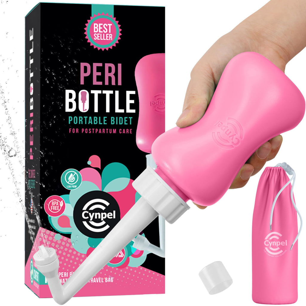 cynpel Peri Bottle for Postpartum Essentials, Feminine care  The Original Portable Bidet (Pack of 1) Dusty Rose)