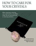 KALIFANO Angel Aura Rose Quartz Crystal - Titanium Bonded High Energy Raw Cuarzo Rosa Chunk with Information Card - Natural Reik
