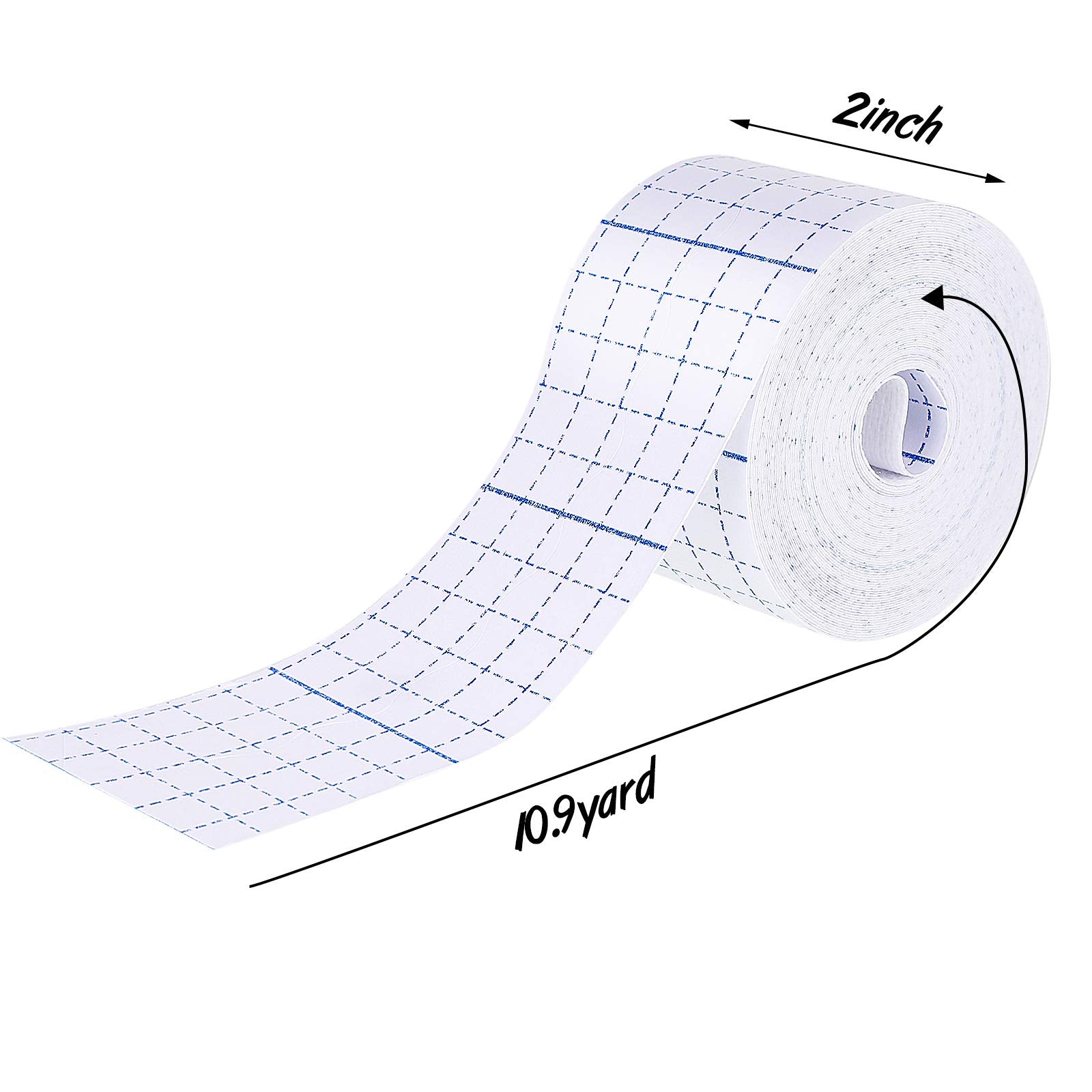 Nuanchu 2 Rolls Non-Woven Cover Roll Stretch Tape Non-Woven Adhesive Bandages Breathable Bandage Tape Cohesive Wrap Bandages Pro