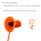 HOWARD LEIGHT Honeywell Home Howard Leight by Quiet Corded Reusable Earplugs, 100 Pairs (QD30), Orange