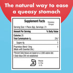 Three Lollies Queasy Drops, Assorted for Queasiness Relief, Green Tea with Lemon, Ginger, Banana, Sour Raspberry, Cola, 21 Count