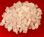 Indian Consigners Natural Crushed Polished Tumbled Gem Stone Chips, Decoration & Healing Crystals (Rose Quartz)