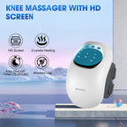 RELAXYO Knee Massager with Heat - Cordless Knee Massager with Multi-Function LED Screen, Adjustable Temperature, 3 Heating Level