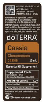 DoTERRA - Cassia Essential Oil - 15 mL