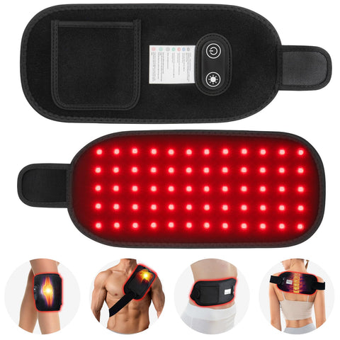 Red Light Therapy, Red Light Therapy for Body, Infrared Light Therapy Belt with Timer, LED 660nm&850nm Infrared Heating Pads for