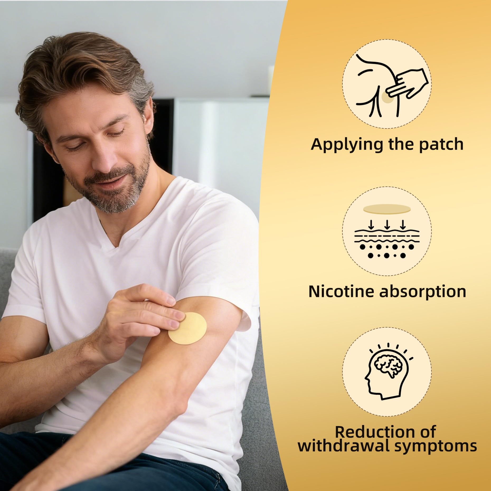 Quit Smoking Patches 42mg, Nicotine Patches Step 1, Stop Smoking Aids That Work, Anti Smoking Stickers, Delivered Over 24 Hours