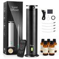 MQLMF Hotel Collection Diffuser Machine,Remote,Rechargeable,Included 5 Scent Oils,Whisper-Quiet,Aluminum,1500 Sq Ft,Waterless Di