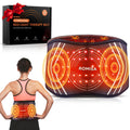 Red Light Therapy Belt & Back Massager for Pain Relief, Infrared Light Therapy Vibration Rechargeable, Red Light Therapy Device 