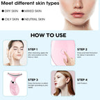 Facial Massager, Portable Face Neck Massager Wand for Skin Care(Light Pink)