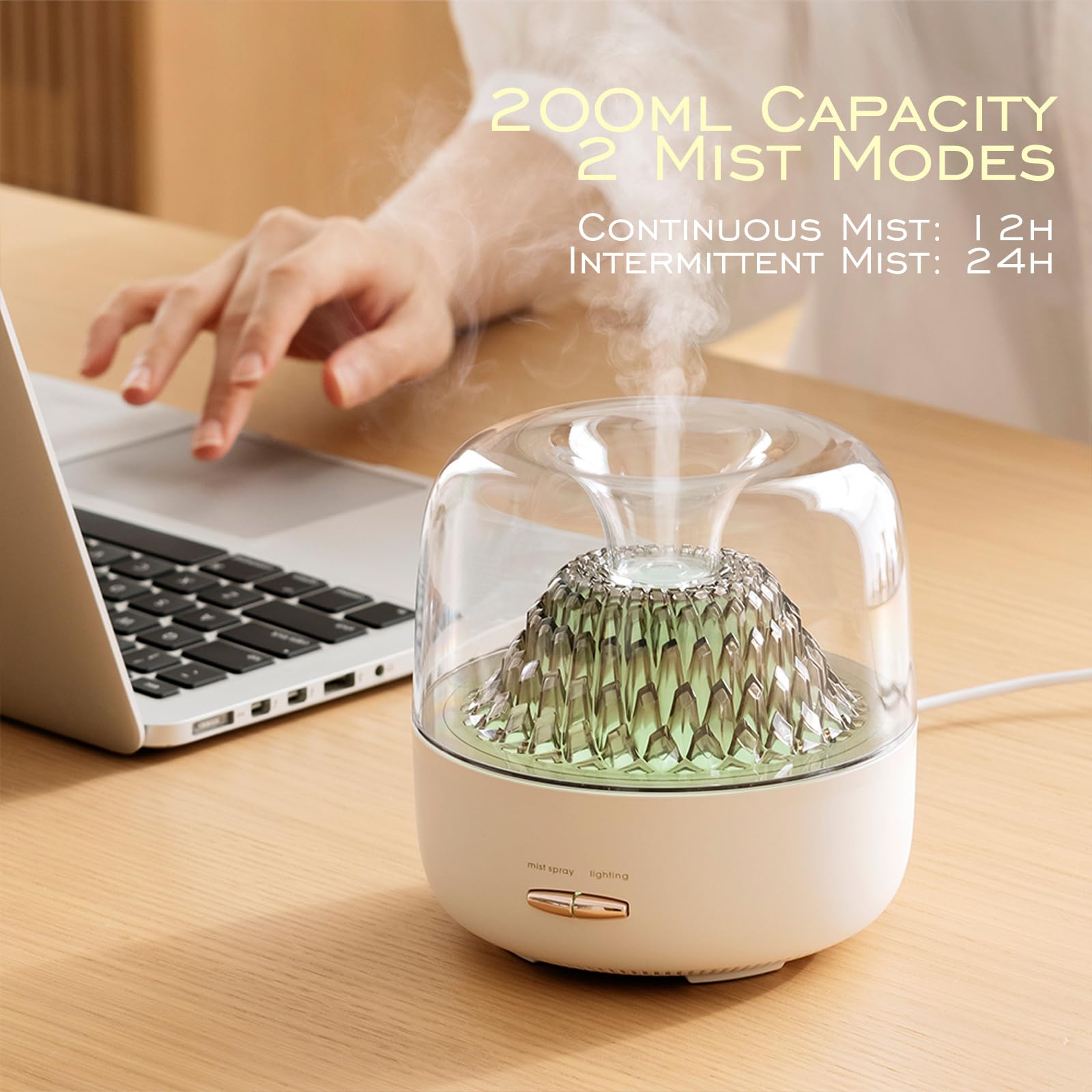 DEALFUN Essential Oil Diffuser,Portable Humidifier with Cool Mist, 7 Colors Night Light, and Auto Shut-Off,Perfect for Home, Off