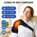 Heated Shoulder Brace for Women Men, Shoulder Massager Shoulder Heating Pad for Neck and Shoulder Deep Issue