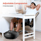 COMFIER 2024 Upgrade Shiatsu Foot Massager with Remote Control, Pause Function, Heat, Compression, Vibration for Neuropathy, Pla