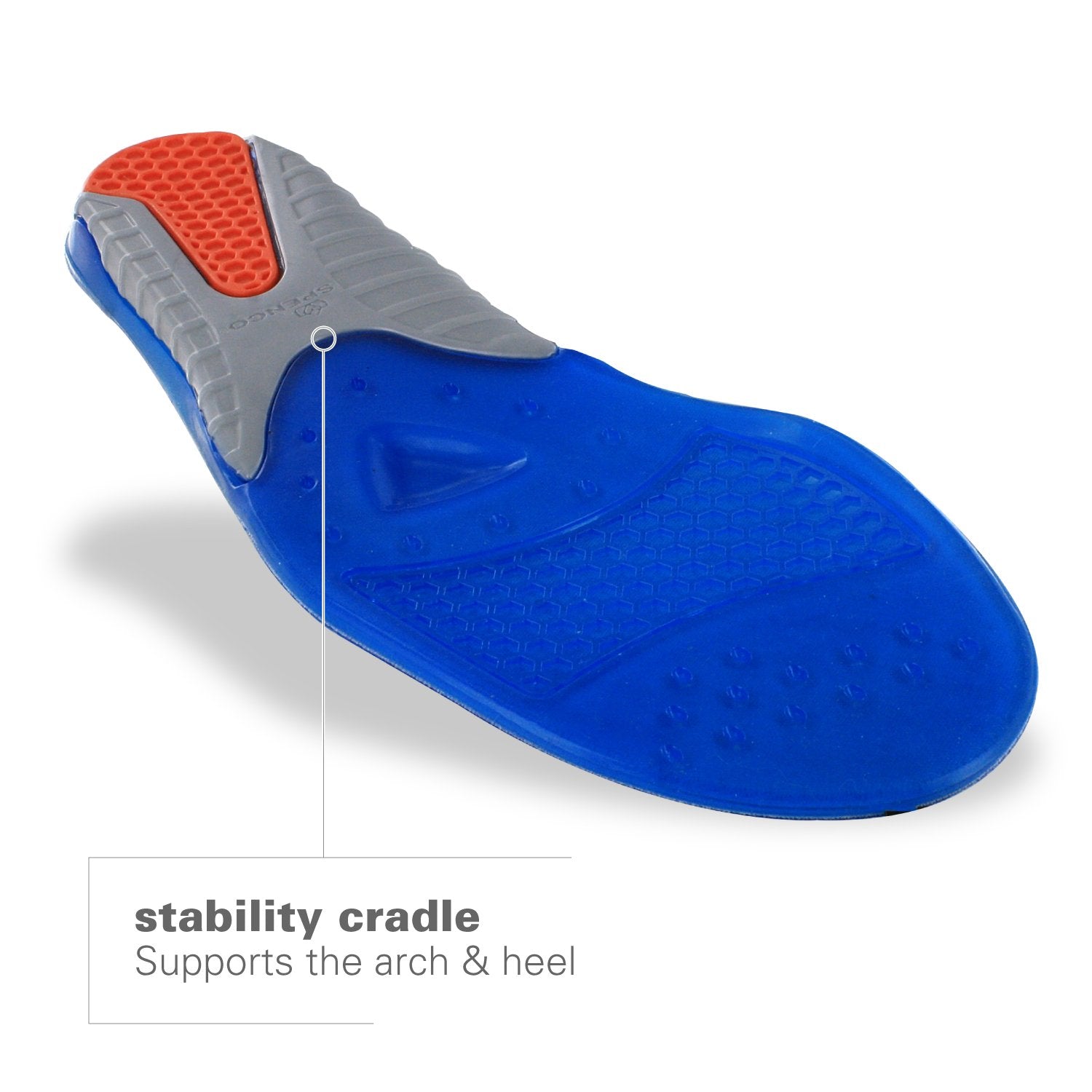 Spenco Gel Comfort Shoe Insole with Cushioning and Support, Womens 11-12.5/ Mens 10-11.5