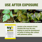CoreTex Ivy X Post-Contact Poison Ivy Wipes - Pack of 50 Single-Use Treatment Wipes to Assist in the Removal of Rashes - Also Wo