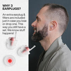 EarPeace Music - Concert Ear Plugs - Earplugs for Noise Reduction up to 26dB - High Fidelity Ear Plugs for Concerts, Musicians a