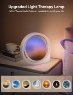 MediAcous Light Lamp, UV-Free 11000Lux Light, 7 Dynamic Scenes Mode Lamp with 4 Brightness Levels & Color Temperature & Timer, D
