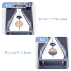 Fullicon Pill Cutter for Small or Large Pills, Pill Splitter with V-Shape Holder, Medicine Slicer with Sharp Blade,Tablet Splitt