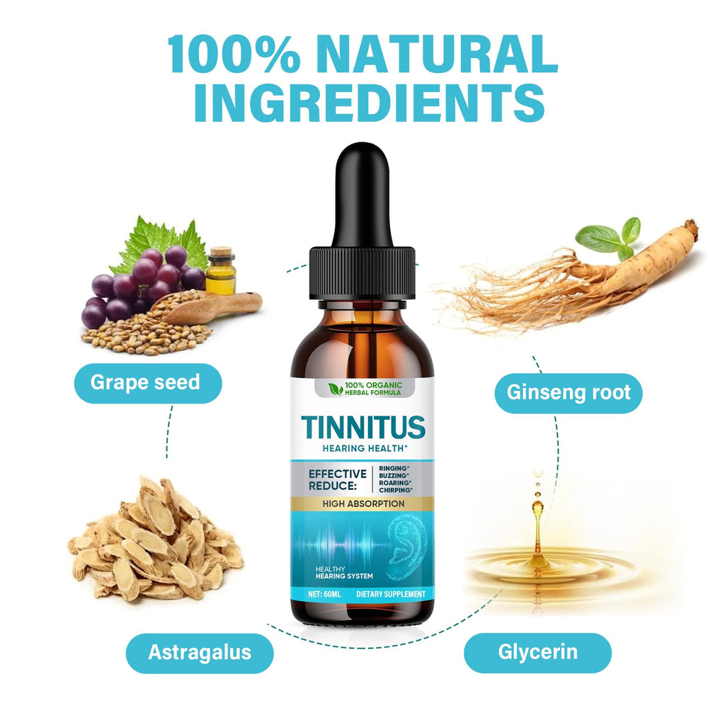 Green Hills Tinnitus Relief for Ringing Ears, Natural Ear Ringing Relief for Clogged Ears,Reduce Ear Noise & Improve Hearing