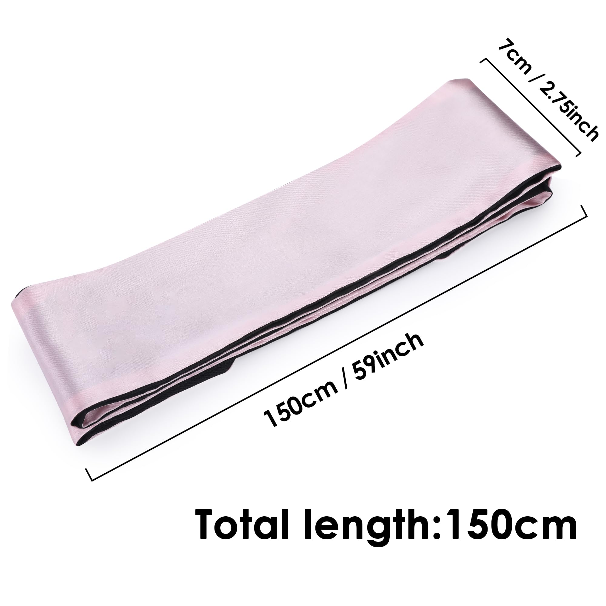 FRESHME 2pcs Satin Blind Eye Sleeping Mask - Valentine's Day Gift Silk Adjustable Satin Blindfold Soft Eye Covers for Travel Nap
