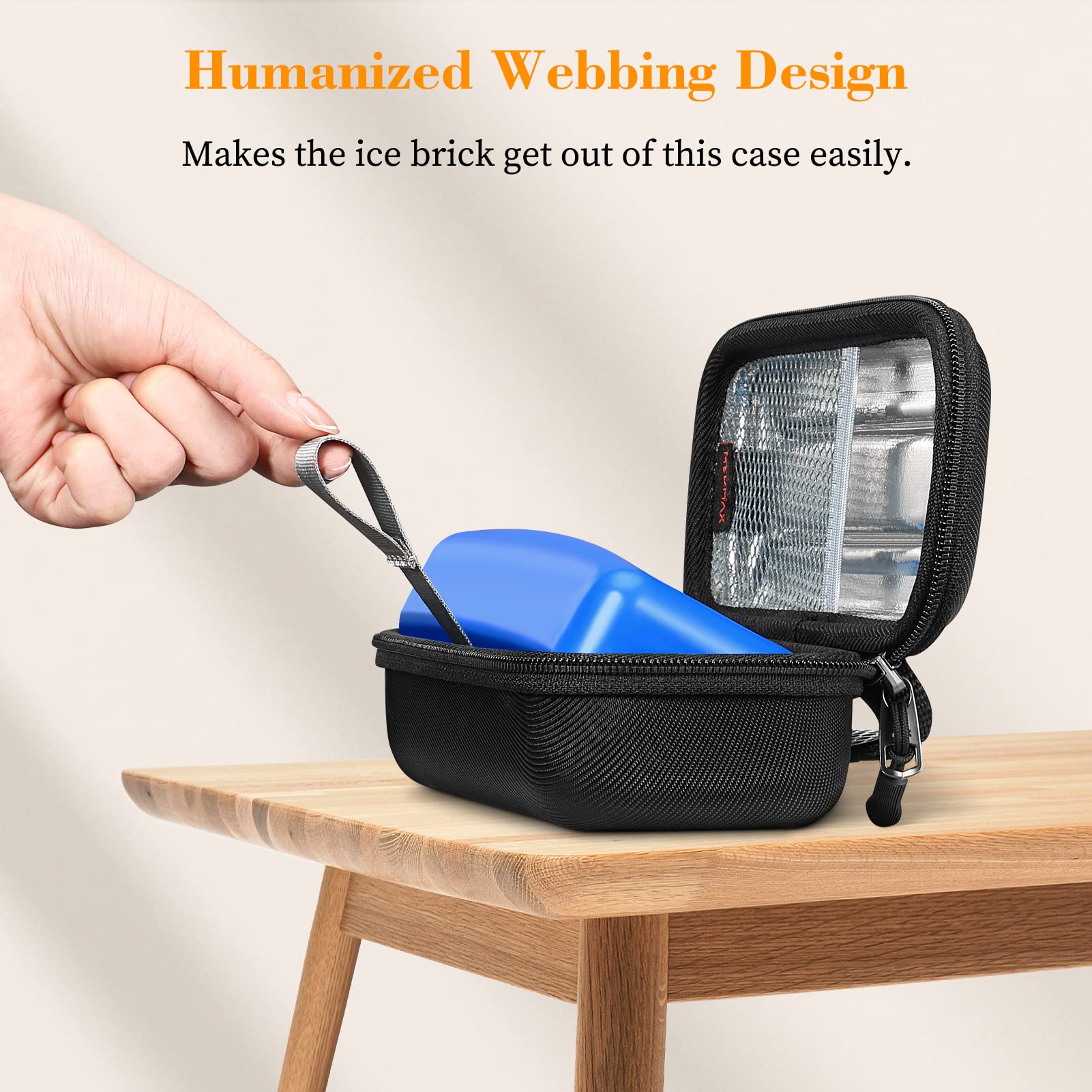 MEDMAX Insulin Vial Carrying Cooler Case, Portable Water Resistant Insulated Diabetic Organizer Protective Hard Shell Medical Tr