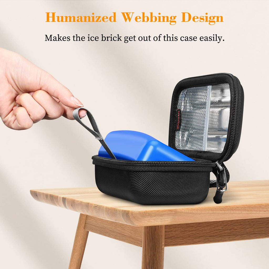 MEDMAX Insulin Vial Carrying Cooler Case, Portable Water Resistant Insulated Diabetic Organizer Protective Hard Shell Medical Tr